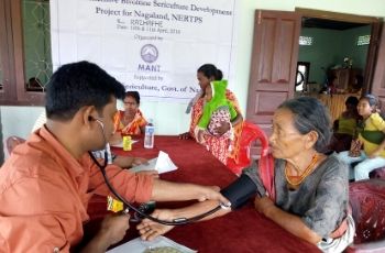 Health Camp Organized By MANT & Sericulture Department