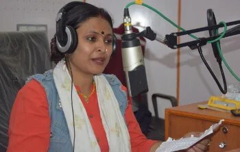 RJ of Nityananda Janavani Community Radio