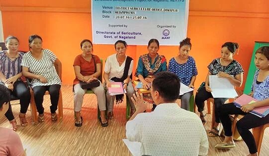 Team MANT on a training session with Nagaland tribal women