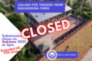 Tender for construction closed status